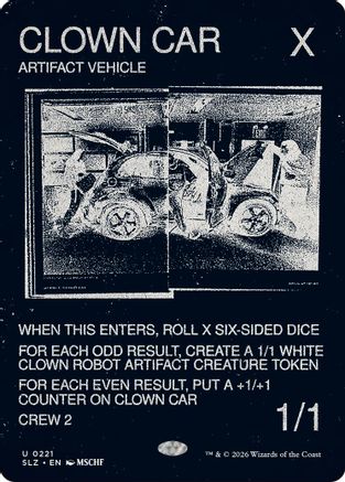 Image of Clown Car (0221) (SLZ-221) - Secret Lair x MSCHF: The Zeta Set