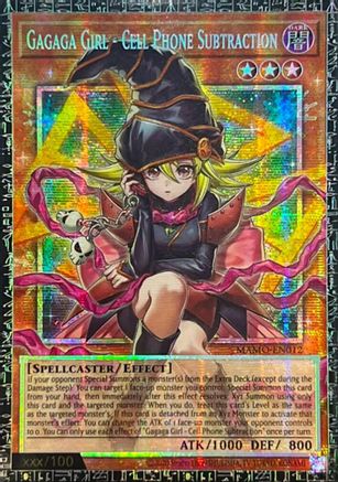 Image of Gagaga Girl - Cell Phone Subtraction (GMR) (MAMO-EN012) - Magnificent Monsters 1st Edition