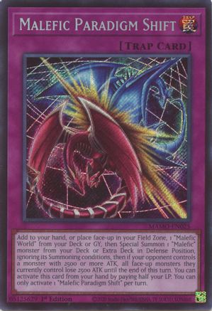 Image of Malefic Paradigm Shift (Secret Rare) (MAMO-EN025) - Magnificent Monsters 1st Edition