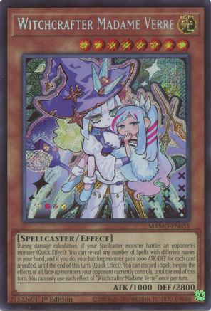 Image of Witchcrafter Madame Verre (Secret Rare) (MAMO-EN031) - Magnificent Monsters 1st Edition