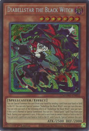 Image of Diabellstar the Black Witch (Secret Rare) (MAMO-EN032) - Magnificent Monsters 1st Edition