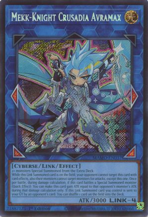 Image of Mekk-Knight Crusadia Avramax (Secret Rare) (MAMO-EN037) - Magnificent Monsters 1st Edition