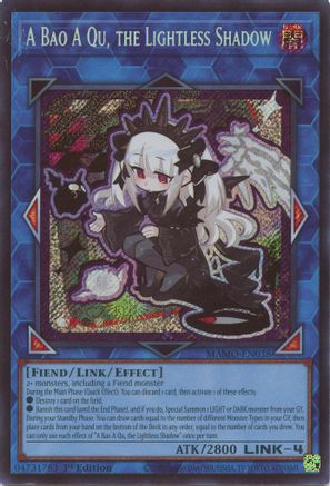 Image of A Bao A Qu, the Lightless Shadow (Secret Rare) (MAMO-EN038) - Magnificent Monsters 1st Edition