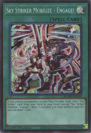 Image of Sky Striker Mobilize - Engage! (Secret Rare) (MAMO-EN039) - Magnificent Monsters 1st Edition