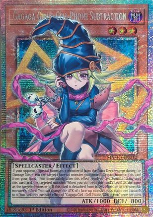 Image of Gagaga Girl - Cell Phone Subtraction (Starlight Rare) (Extended Art) (MAMO-EN012) - Magnificent Monsters 1st Edition
