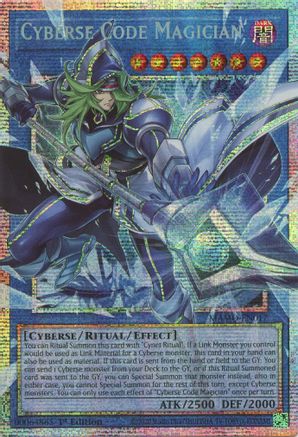 Image of Cyberse Code Magician (Starlight Rare) (Extended Art) (MAMO-EN017) - Magnificent Monsters 1st Edition