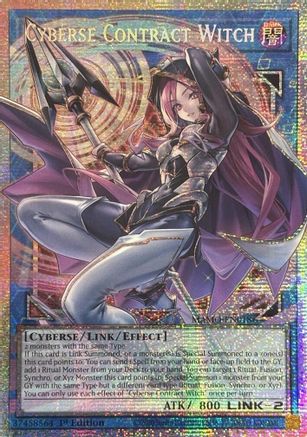 Image of Cyberse Contract Witch (Starlight Rare) (Extended Art) (MAMO-EN018) - Magnificent Monsters 1st Edition