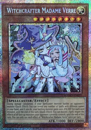 Image of Witchcrafter Madame Verre (Starlight Rare) (MAMO-EN031) - Magnificent Monsters 1st Edition