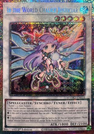 Image of Ib the World Chalice Justiciar (Starlight Rare) (MAMO-EN034) - Magnificent Monsters 1st Edition