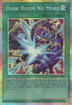 Image of Dark Ruler No More (Starlight Rare) (MAMO-EN040) - Magnificent Monsters 1st Edition
