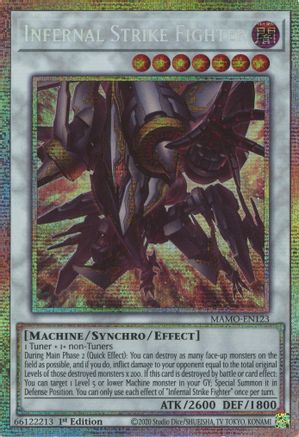 Image of Infernal Strike Fighter (Starlight Rare) (MAMO-EN123) - Magnificent Monsters 1st Edition