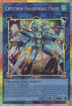 Image of Crystron Halqifibrax Prism (Starlight Rare) (MAMO-EN126) - Magnificent Monsters 1st Edition