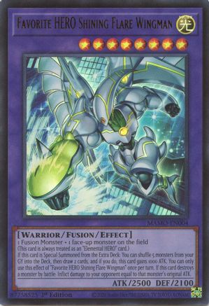 Image of Favorite HERO Shining Flare Wingman (MAMO-EN004) - Magnificent Monsters 1st Edition