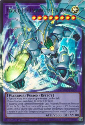 Image of Favorite HERO Shining Flare Wingman (Extended Art) (MAMO-EN004) - Magnificent Monsters 1st Edition