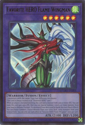 Image of Favorite HERO Flame Wingman (MAMO-EN005) - Magnificent Monsters 1st Edition