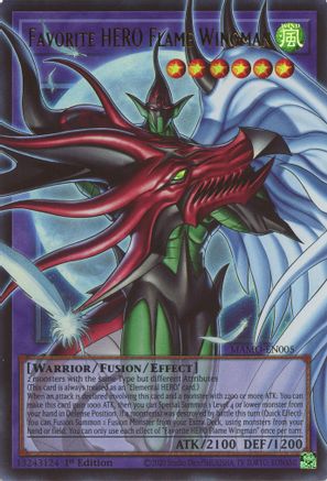 Image of Favorite HERO Flame Wingman (Extended Art) (MAMO-EN005) - Magnificent Monsters 1st Edition