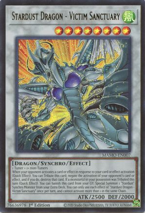 Image of Stardust Dragon - Victim Sanctuary (MAMO-EN007) - Magnificent Monsters 1st Edition