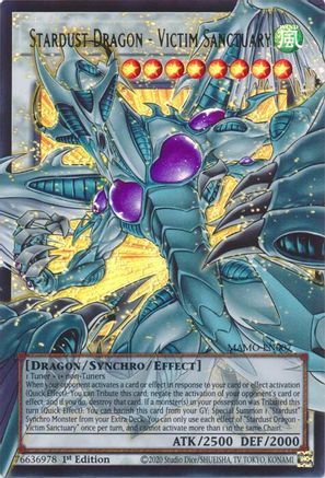 Image of Stardust Dragon - Victim Sanctuary (Extended Art) (MAMO-EN007) - Magnificent Monsters 1st Edition