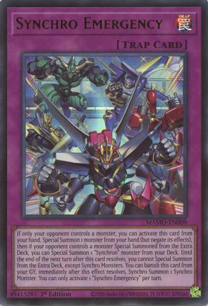 Image of Synchro Emergency (MAMO-EN009) - Magnificent Monsters 1st Edition