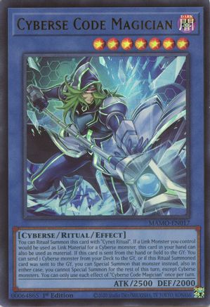 Image of Cyberse Code Magician (MAMO-EN017) - Magnificent Monsters 1st Edition