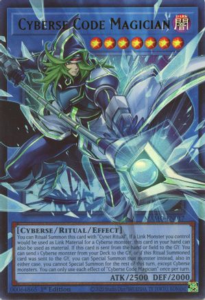 Image of Cyberse Code Magician (Extended Art) (MAMO-EN017) - Magnificent Monsters 1st Edition