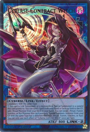 Image of Cyberse Contract Witch (Extended Art) (MAMO-EN018) - Magnificent Monsters 1st Edition