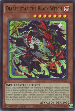 Image of Diabellstar the Black Witch (MAMO-EN032) - Magnificent Monsters 1st Edition
