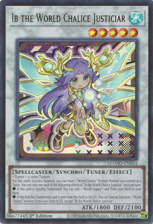 Image of Ib the World Chalice Justiciar (MAMO-EN034) - Magnificent Monsters 1st Edition