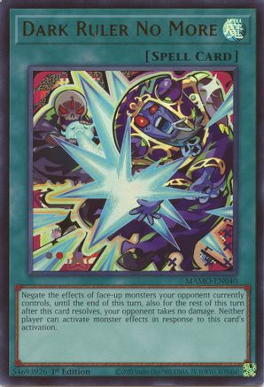 Image of Dark Ruler No More (MAMO-EN040) - Magnificent Monsters 1st Edition