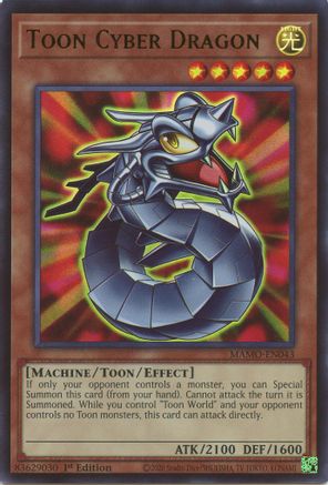 Image of Toon Cyber Dragon (MAMO-EN043) - Magnificent Monsters 1st Edition