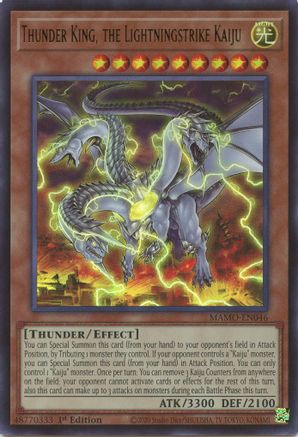 Image of Thunder King, the Lightningstrike Kaiju (MAMO-EN046) - Magnificent Monsters 1st Edition