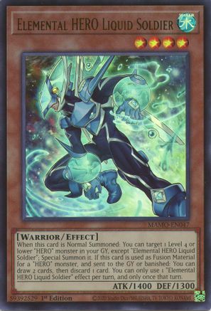 Image of Elemental HERO Liquid Soldier (MAMO-EN047) - Magnificent Monsters 1st Edition