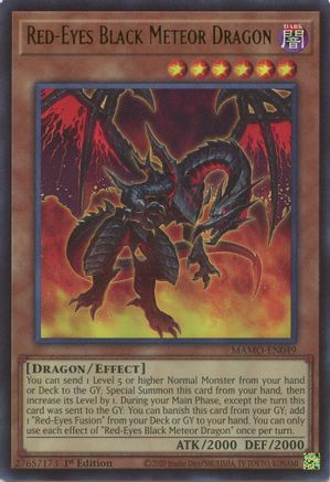 Image of Red-Eyes Black Meteor Dragon (MAMO-EN049) - Magnificent Monsters 1st Edition
