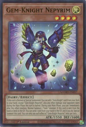 Image of Gem-Knight Nepyrim (MAMO-EN057) - Magnificent Monsters 1st Edition