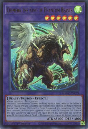Image of Chimera the King of Phantom Beasts (MAMO-EN074) - Magnificent Monsters 1st Edition