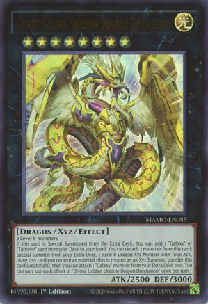 Image of Divine Golden Shadow Dragon Dragluxion (MAMO-EN085) - Magnificent Monsters 1st Edition