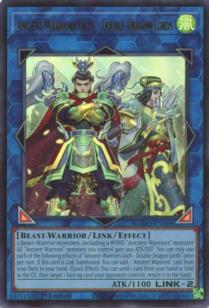 Image of Ancient Warriors Oath - Double Dragon Lords (MAMO-EN088) - Magnificent Monsters 1st Edition