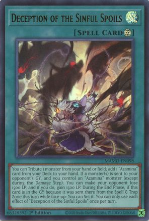 Image of Deception of the Sinful Spoils (MAMO-EN098) - Magnificent Monsters 1st Edition