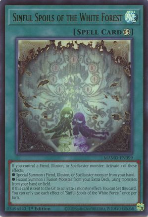 Image of Sinful Spoils of the White Forest (MAMO-EN099) - Magnificent Monsters 1st Edition