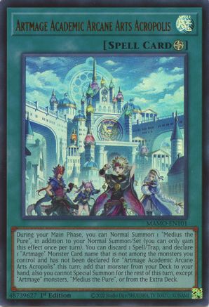 Image of Artmage Academic Arcane Arts Acropolis (MAMO-EN101) - Magnificent Monsters 1st Edition
