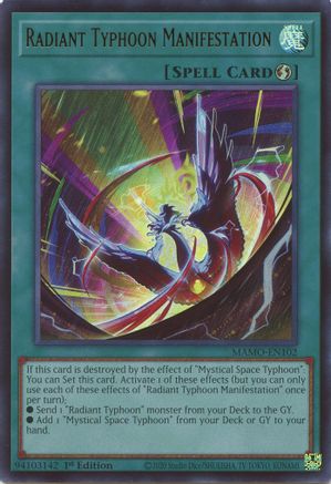 Image of Radiant Typhoon Manifestation (MAMO-EN102) - Magnificent Monsters 1st Edition