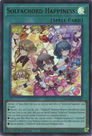 Image of Solfachord Happiness (MAMO-EN103) - Magnificent Monsters 1st Edition