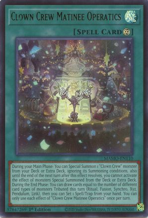 Image of Clown Crew Matinee Operatics (MAMO-EN110) - Magnificent Monsters 1st Edition