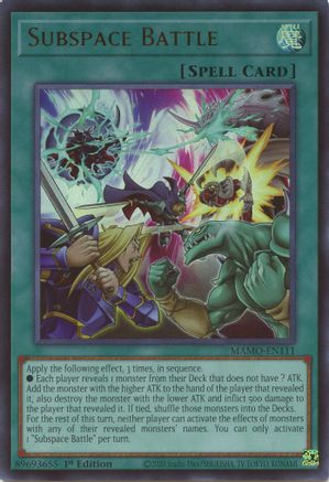 Image of Subspace Battle (MAMO-EN111) - Magnificent Monsters 1st Edition