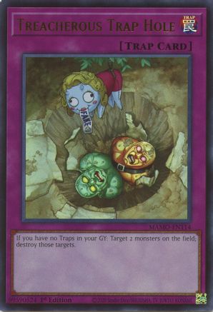 Image of Treacherous Trap Hole (MAMO-EN114) - Magnificent Monsters 1st Edition