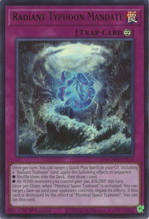 Image of Radiant Typhoon Mandate (MAMO-EN118) - Magnificent Monsters 1st Edition
