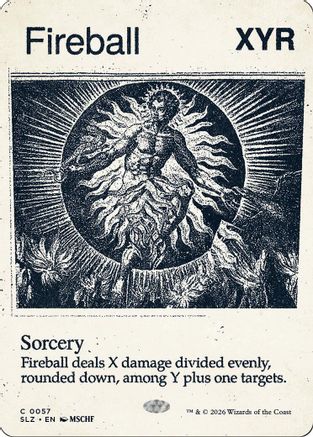Image of Fireball (0057) (SLZ-057) - Secret Lair x MSCHF: The Zeta Set