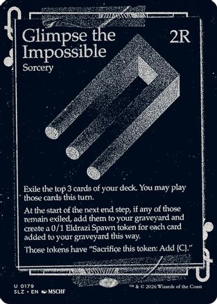 Image of Glimpse the Impossible (0179) (SLZ-179) - Secret Lair x MSCHF: The Zeta Set