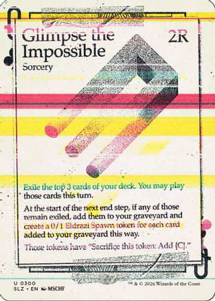 Image of Glimpse the Impossible (0300) (SLZ-179) - Secret Lair x MSCHF: The Zeta Set