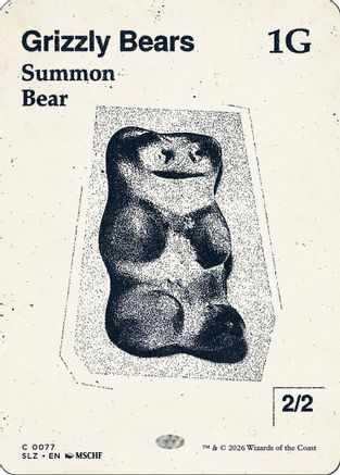 Image of Grizzly Bears (0077) (SLZ-077) - Secret Lair x MSCHF: The Zeta Set